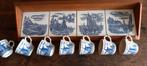 vintage uniek houten rek met koffietassen, Antiek en Kunst, Ophalen