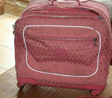 Kipling grand Trolley 4 roues  + son singe TBE, Enlèvement ou Envoi, Utilisé