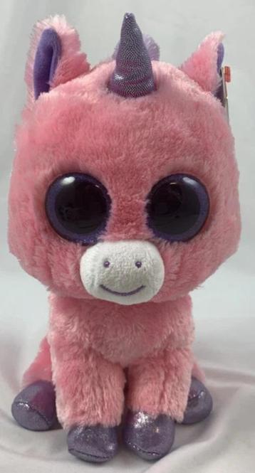 Ty Beanie Boos Magic eenhoorn Glitterogen knuffel 25cm nieuw beschikbaar voor biedingen