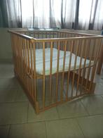 babypark hout, Kinderen en Baby's, Babyparken, Ophalen, Gebruikt, Vierkant, In hoogte verstelbaar