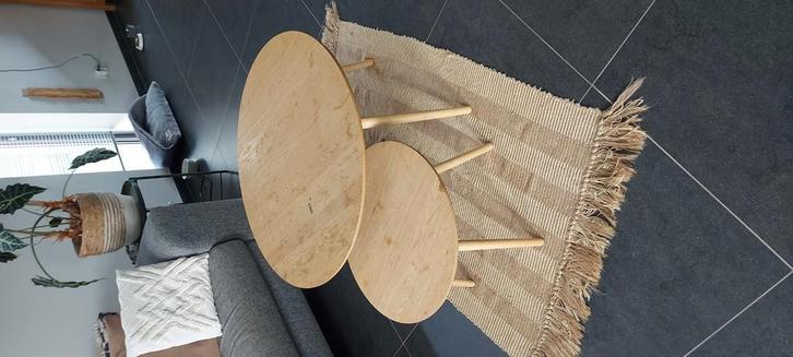 set salontafels + gratis L-zetel, Huis en Inrichting, Tafels | Salontafels, Gebruikt, Ophalen