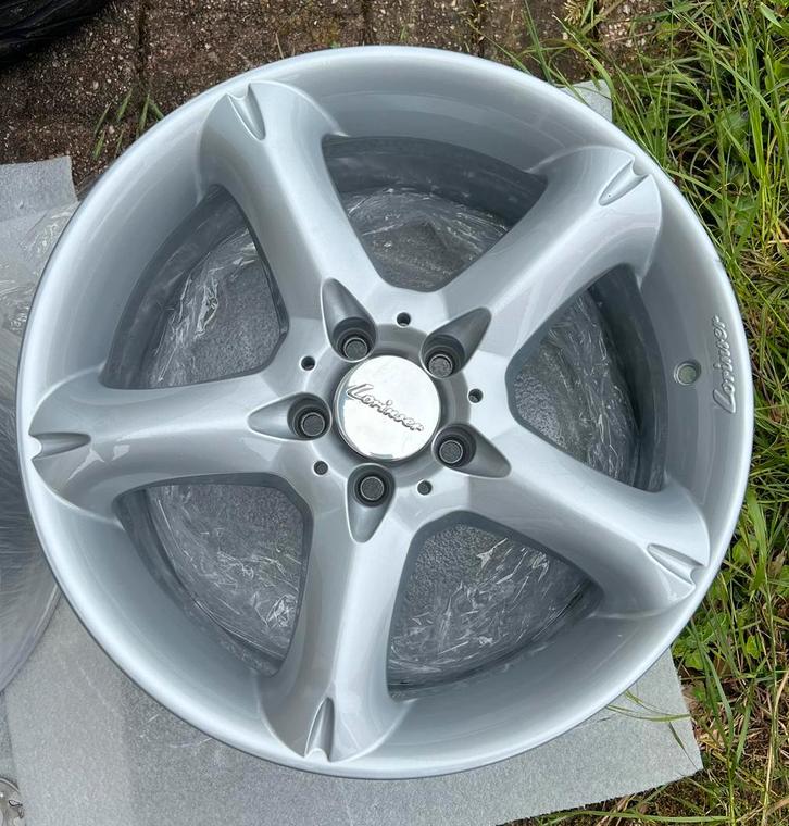 18” Mercedes Lorinser RS6 velgen als nieuw!, Auto-onderdelen, Banden en Velgen, Banden en Velgen, Zomerbanden, 18 inch, Personenwagen
