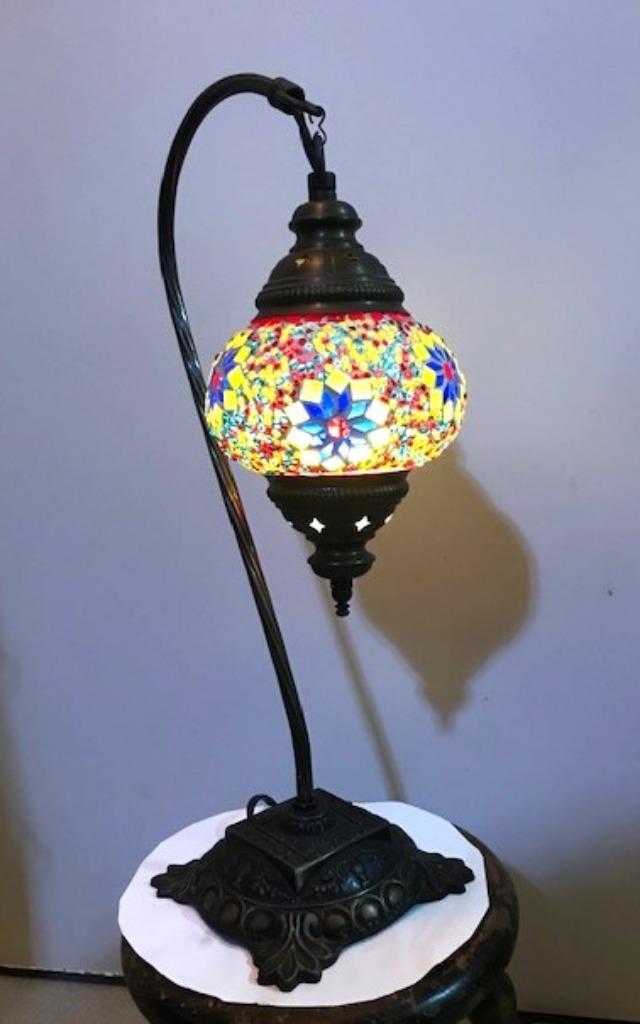 Lamp Tiffany style Oosters mozaïeklamp messing✨😍💑🤗👌, Antiek en Kunst, Antiek | Verlichting, Ophalen of Verzenden