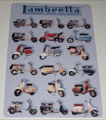 LAMBRETTA : Metalen Bord Lambretta Scooter Collectie