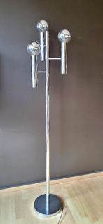 ✔️Chrome Italy vloerlamp 70s, Huis en Inrichting, Lampen | Vloerlampen, Verzenden, Zo goed als nieuw, Design 70s', 150 tot 200 cm