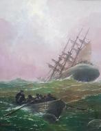 MUSEUMTAFEL - 1930 - Zeilboot op zee - ZEYTLINE, Antiek en Kunst, Kunst | Schilderijen | Klassiek, Verzenden