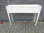 Witte plantenbak op pootjes 102 x 27 x 80 cm, Tuin en Terras, Ophalen, Tuin, Zo goed als nieuw, Metaal