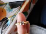 Ti sento ring  gold plated, met mooie zirkonia steen is maat, Nieuw, Ophalen of Verzenden, 17 tot 18, Met edelsteen