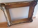 Vintage antiek gouden lijst in houten kader barok stijl,, Ophalen, Zo goed als nieuw