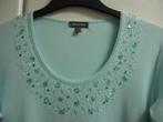 Lichtturquoise T-shirt met LM en strass van Street One, 40, Enlèvement ou Envoi, Comme neuf