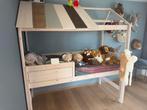Huisjes bed, Kinderen en Baby's, Kinderkamer | Bedden, Ophalen, 85 tot 100 cm, Gebruikt, Lattenbodem