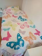 Dekbedovertrek flanel vlinders, Ophalen, Meisje, Dekbedovertrek, Zo goed als nieuw