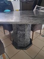 marmeren tafel, Huis en Inrichting, Tafels | Eettafels, Ophalen, Overige materialen, Gebruikt, Vijf personen of meer