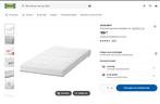 JÄTTETRÖTT Pocketveringmatras babybed, 60x120x11 cm, Ophalen of Verzenden, Zo goed als nieuw, Minder dan 140 cm, Matras
