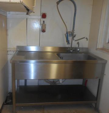 HORECA GRANDE PLONGE 140 DIAMOND  DOUCHETTE + ROBINET beschikbaar voor biedingen