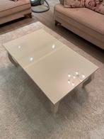 Witte salontafel, Huis en Inrichting, Ophalen, Gebruikt, 100 tot 150 cm, 50 tot 100 cm