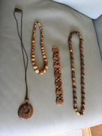 LOT:CREATIONS:COLLIERS-BRACELETS  EN BOIS MASSIFPOUR 2 EURO, Bijoux, Sacs & Beauté, Enlèvement ou Envoi, Utilisé, Autres couleurs