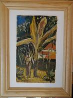 Jespers "" African scene "" olieverf op karton, Antiek en Kunst, Verzenden