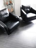 Deux fauteuils en cuir, Huis en Inrichting, Ophalen of Verzenden, Leer