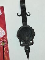 Smeedijzeren wandkandelaar kandelaar, Ophalen of Verzenden
