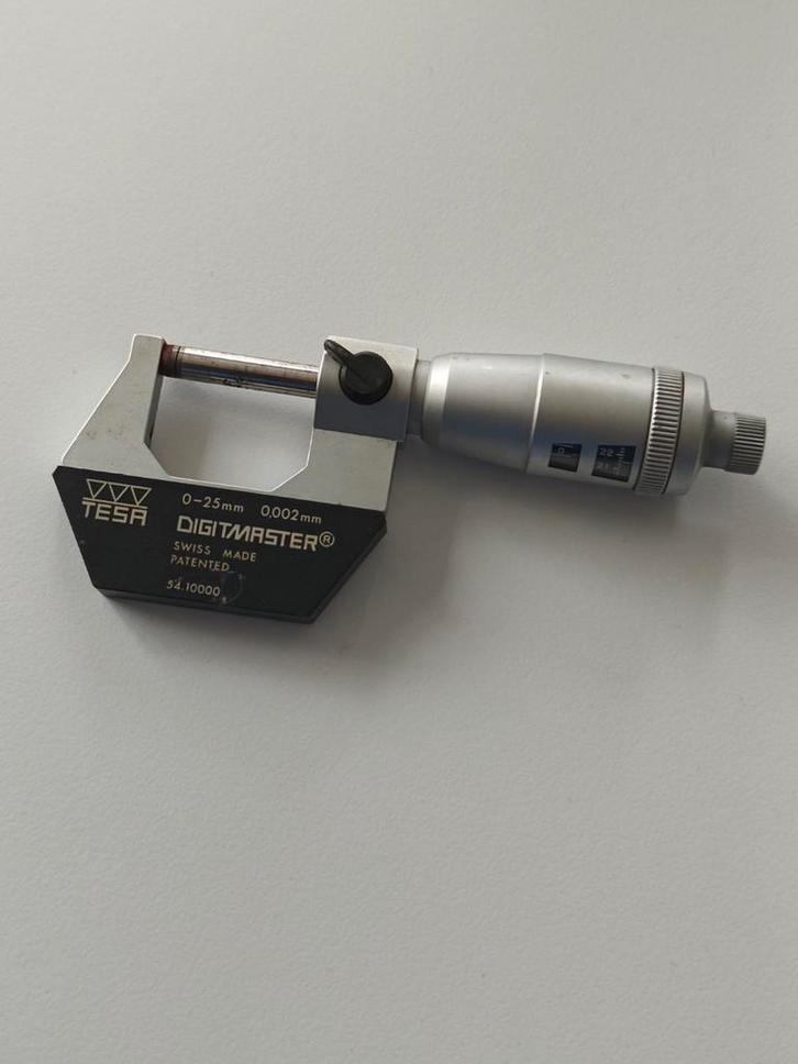 Tesa Digitmaster 0-25mm micrometer, Doe-het-zelf en Bouw, Meetapparatuur, Gebruikt, Ophalen of Verzenden