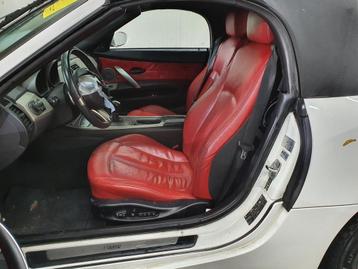 BMW Z4 E85   rood leder interieur met stoelverwarming  beschikbaar voor biedingen