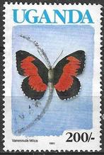 Uganda 1991 - Yvert 617a - Vlinder Vanesula milca (ST), Postzegels en Munten, Verzenden, Overige landen, Gestempeld