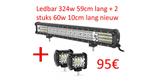 Led bar 324w + 2 x 60w nieuw!, Ophalen of Verzenden