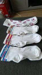 chaussettes blanches, Porté, Autres tailles, Enlèvement ou Envoi, Blanc