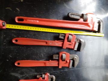 Stilsonsleutels Ridgid .. enz beschikbaar voor biedingen