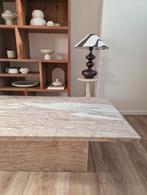 Vintage marmeren salontafel, Huis en Inrichting, Tafels | Salontafels, Ophalen, Zo goed als nieuw