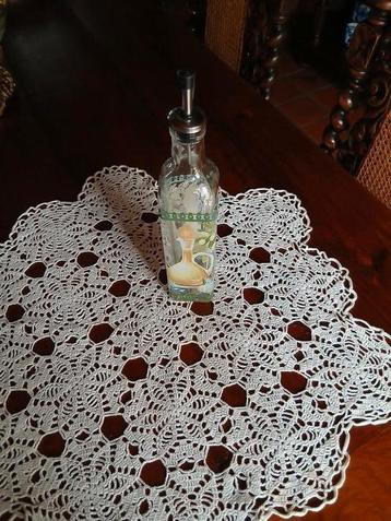vintage glazen olie (azijn fles met schenktuit -mooie staat  beschikbaar voor biedingen