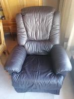 Lederen relax, Huis en Inrichting, Zetels | Zetels, Gebruikt, Eenpersoons, Minder dan 75 cm, Leer