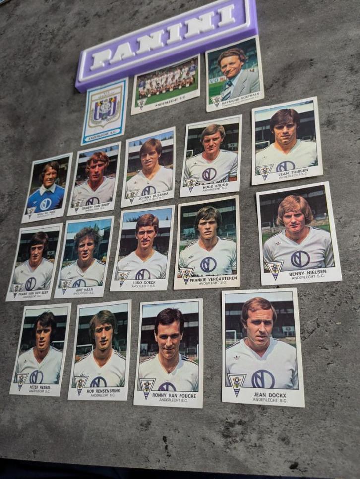 PANINI FOOTBALL 78  RSC ANDERLECHT  17 STICKERS 1978, Hobby en Vrije tijd, Stickers en Plaatjes, Nieuw, Verzenden