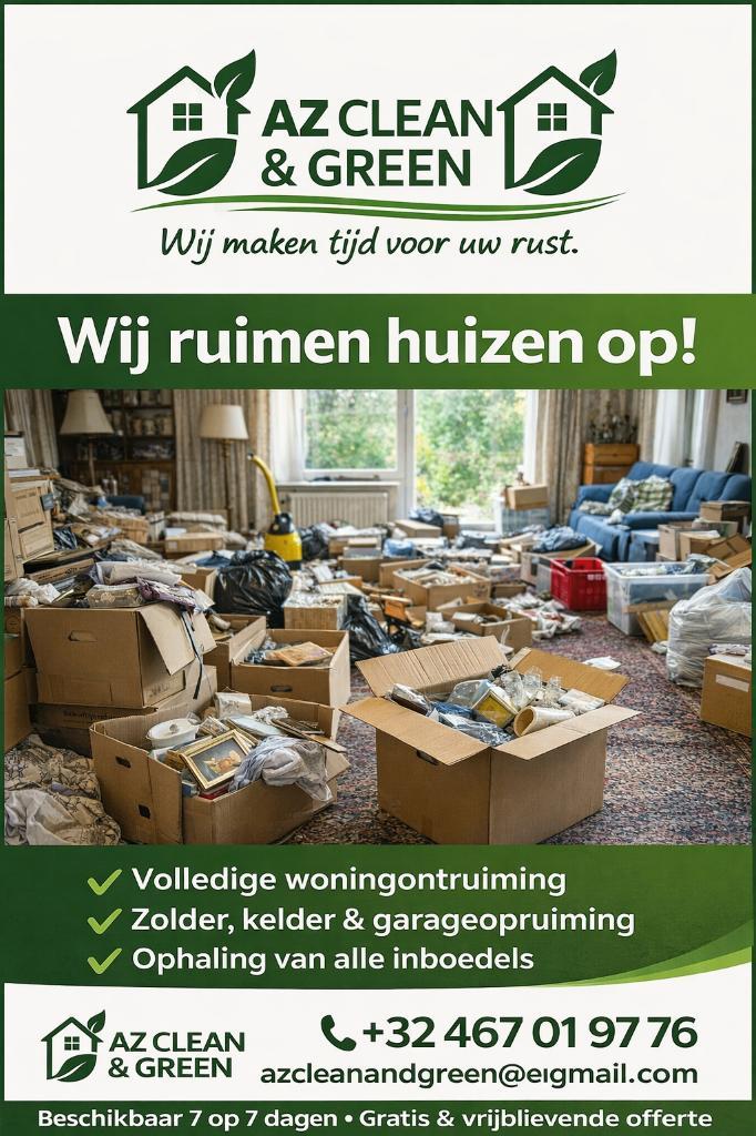 opruimen van woningen, Immo, Huizen en Appartementen te koop, Provincie Limburg, tot 200 m²