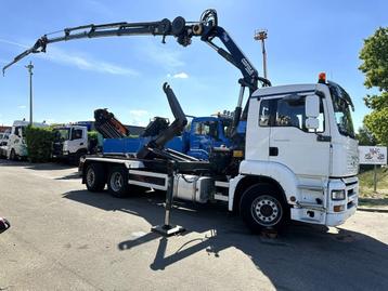 MAN TGA 26.310 6X2 HOOKLIFT + CRANE COPMA 160.4 + JIB J2 + W beschikbaar voor biedingen