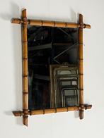 Faux bamboo spiegel Frans, Antiek en Kunst, Ophalen of Verzenden