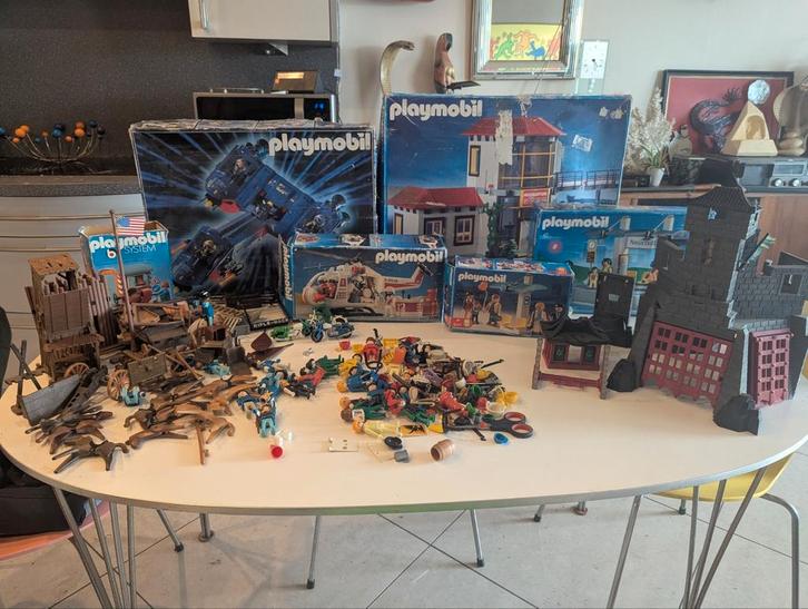 Collectie vintage Playmobil 6 dozen + lossen onderdelen, Kinderen en Baby's, Speelgoed | Playmobil, Ophalen