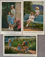 6 gekleurde postkaarten kon. familie, Gelopen, Ophalen of Verzenden, 1920 tot 1940