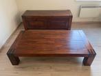 Salontafel en tv kast acaciahout, Enlèvement, Utilisé