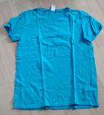 maat 158/164 13/14 jaar t-shirt fel blauw donker turquoise, Domyos, Ophalen of Verzenden, Zo goed als nieuw, Shirt of Longsleeve