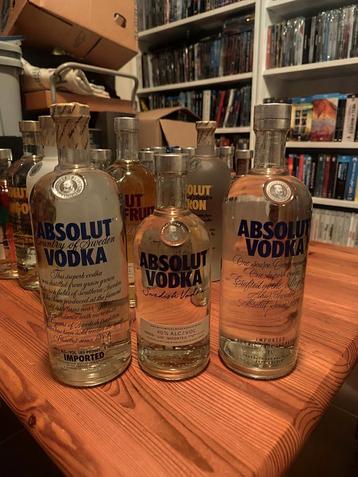 3 flessen absolut vodka verzegeld  beschikbaar voor biedingen