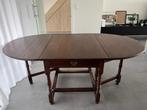 Engelse gateleg tafel (hangoortafel) met 4 stoelen, Ophalen