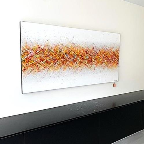 abstracte schilderkunst modern VERSTEGEN drip painting, Antiek en Kunst, Kunst | Schilderijen | Modern, Ophalen