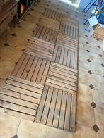 Houten terras tegels 50x50cm, Ophalen, Gebruikt, Hout