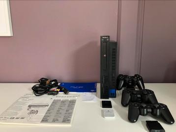 PS2 Console met 3 Controllers & Memory Cards beschikbaar voor biedingen