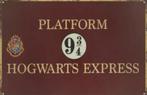 Reclamebord Platform 9 3/4 Hogwarts Express - Harry Potter, Ophalen of Verzenden, Zo goed als nieuw, Reclamebord