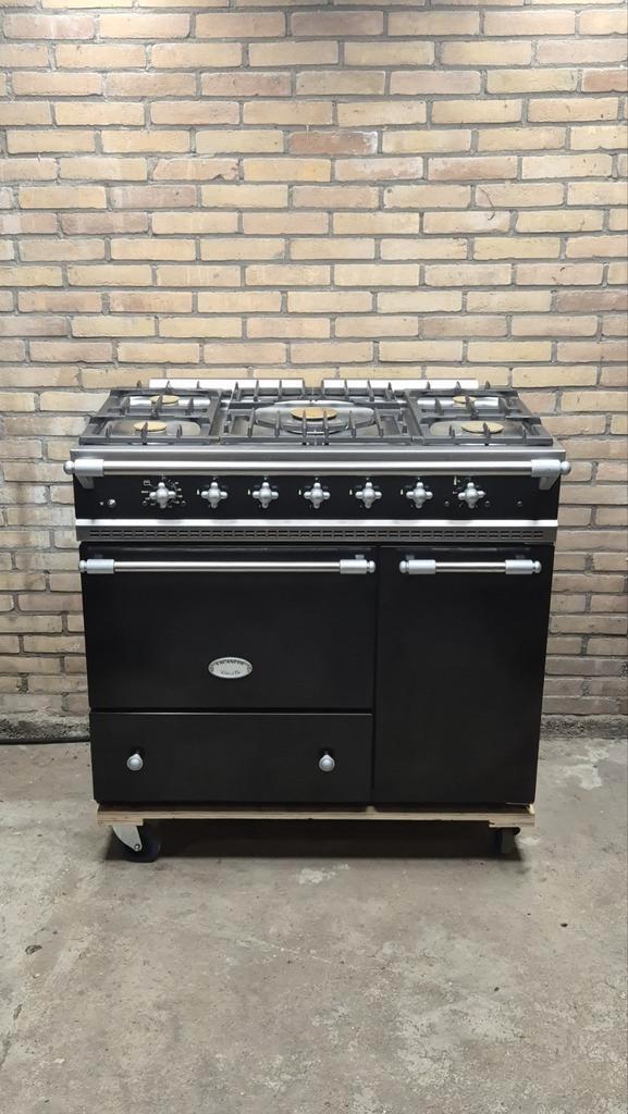 Lacanche Vougeot zwart met Inpx accenten, Elektronische apparatuur, Fornuizen, Zo goed als nieuw, Grill, Ophalen of Verzenden