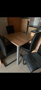 Eettafel plus stoelen, Huis en Inrichting, Complete eetkamers, Ophalen, Gebruikt, 4 tot 6 stoelen