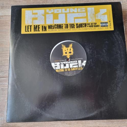 Maxi 12" Young Buck – Let Me In / Welcome To The South, Cd's en Dvd's, Vinyl Singles, Gebruikt, Maxi-single, Hiphop en Rap, 12 inch